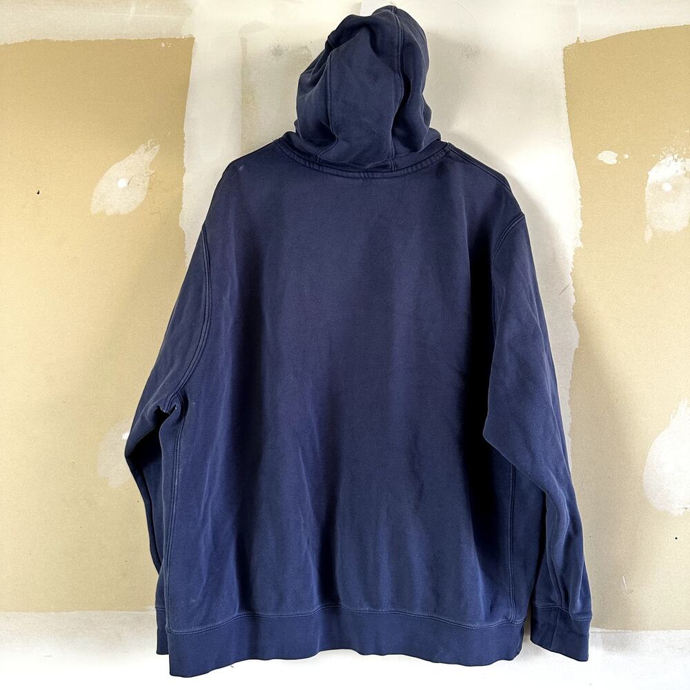 Nike NSW Club Fleece Hoodie Pullover Embroidered Adjustable Midnight Navy XXL - Picture 7 of 7